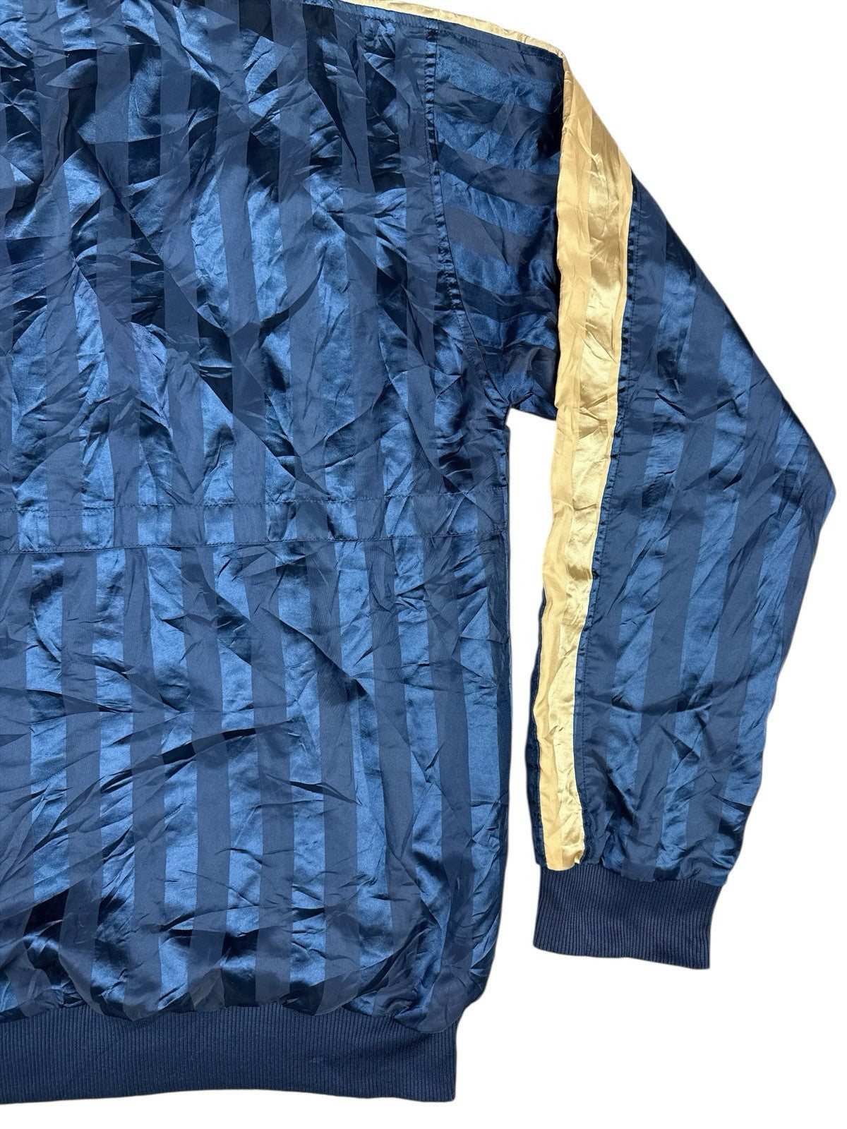 Puma Retro Blue Striped Japanese Football Track Jacket Large