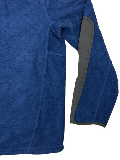 LL Bean Blue Polartec Fleece Zip Jacket Medium