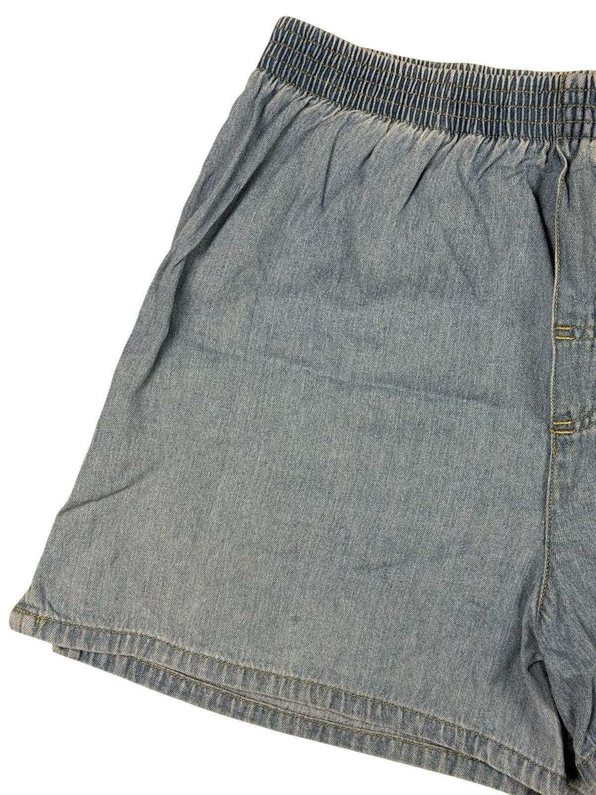 Vintage Disney Mickey Unlimited Blue Denim Cotton Shorts Small