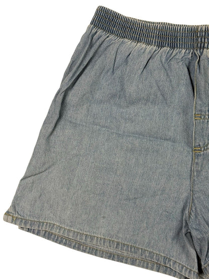 Vintage Disney Mickey Unlimited Blue Denim Cotton Shorts Small