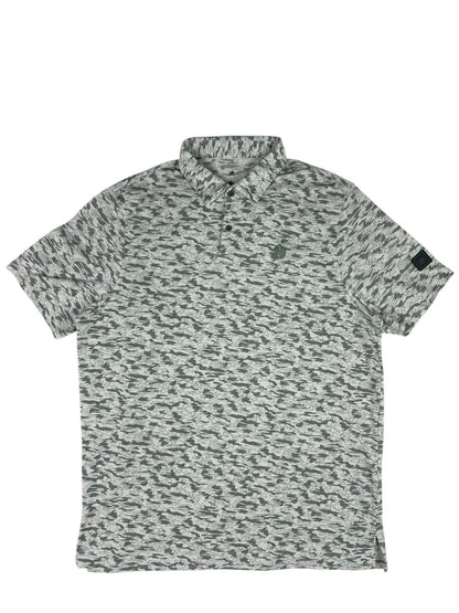 Adidas Green Camo Golf Polo Large