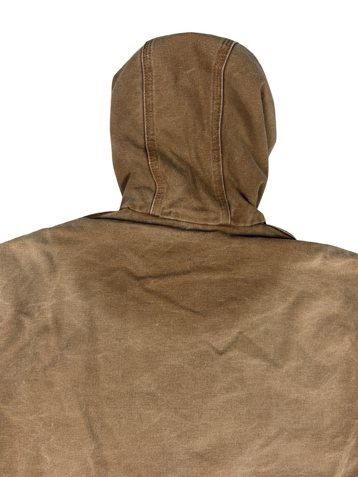 Carhartt J130 Brown Hooded Active Zip Workwear Jacket Medium Regular