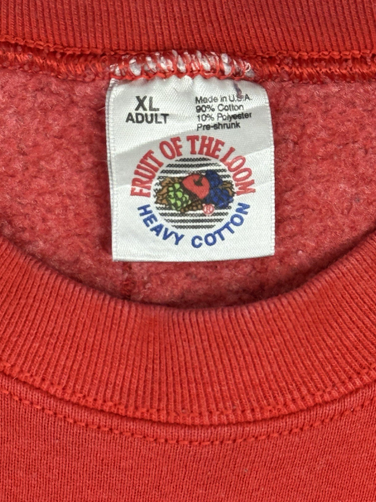 Nebraska Huskers Red Fruit of the Loom Retro Jumper XL