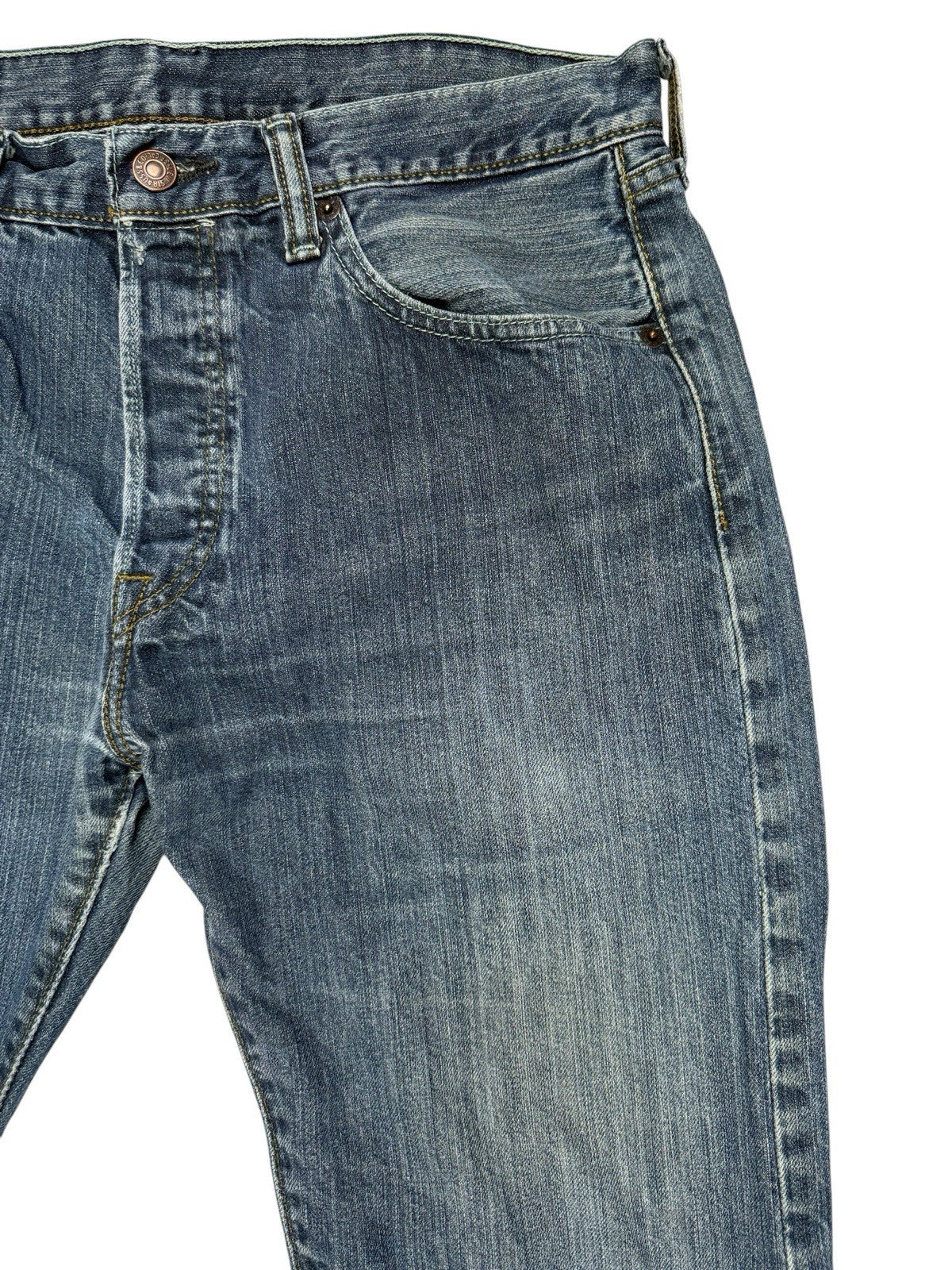 Levi's 501 Blue Straight Leg Denim Jeans 31W 30L