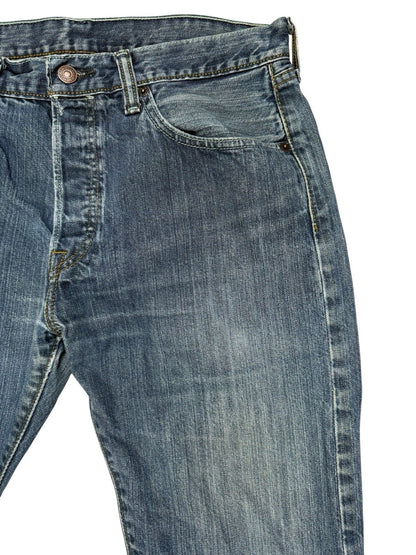 Levi's 501 Blue Straight Leg Denim Jeans 31W 30L