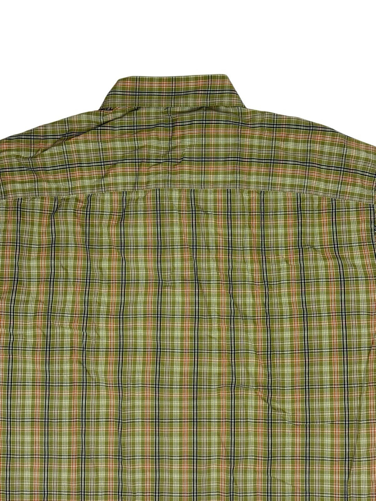 Dockers Green Plaid Collared Shirt XL