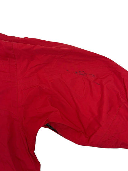 Columbia Red Omni-Tech Zip Rain Jacket Medium
