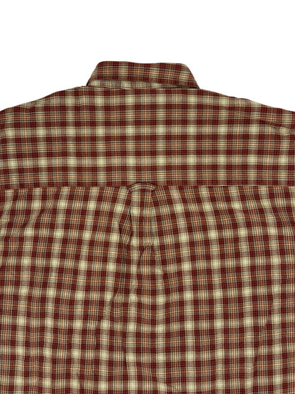 Columbia Red Check Cotton Collared Shirt 2XL