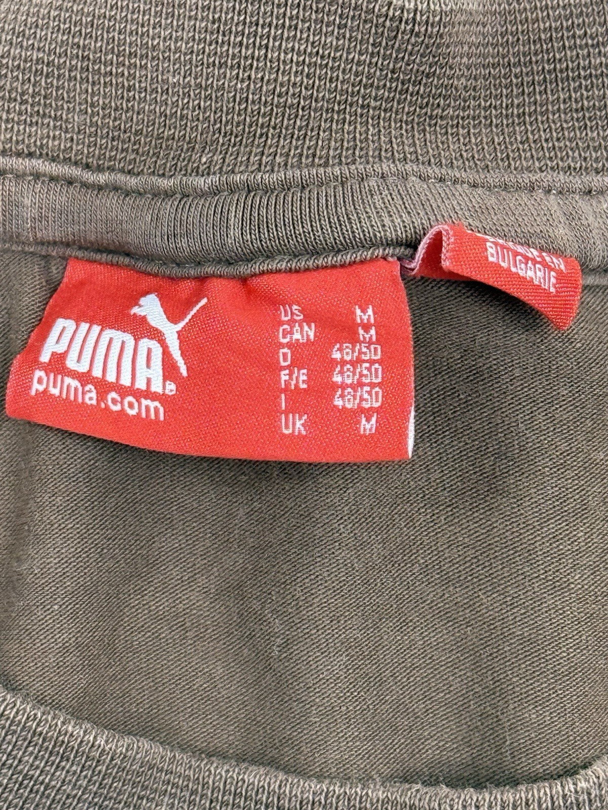 Puma Brown Cotton Blend Top Medium
