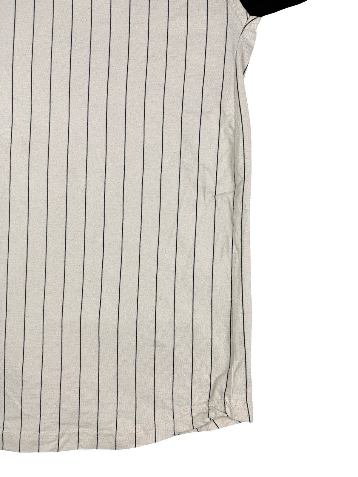 Wilson Off White Cotton Pinstripe Baseball Jersey Top XL