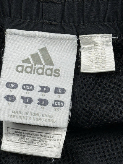 Adidas Vintage Black Mesh Lined Tracksuit Bottom Trousers Small