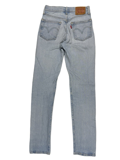 Levi's 501 Light Blue Straight Leg Denim Jeans 23W 32L