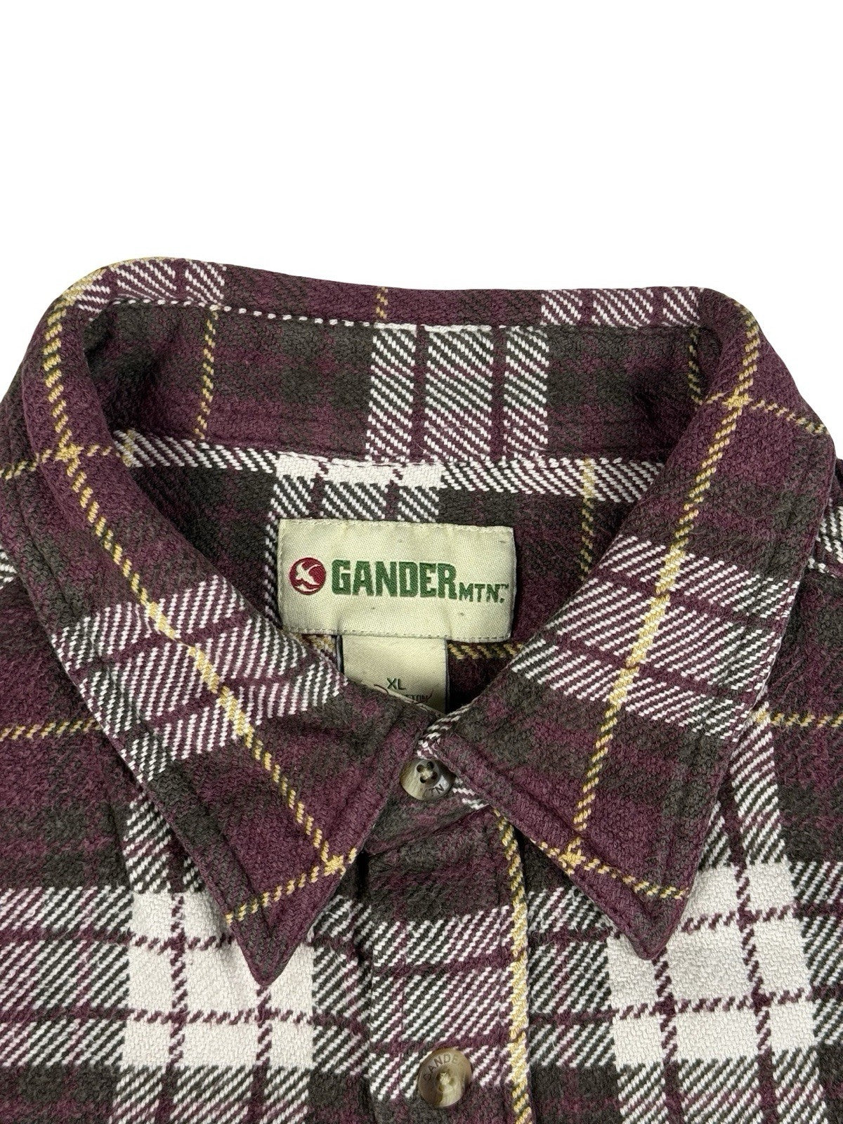 Gander Mountain Red Plaid Cotton Flannel Heavyweight Shirt XL