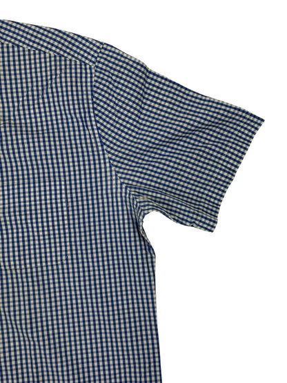 Tommy Hilfiger Blue Check Short Sleeve Shirt Large