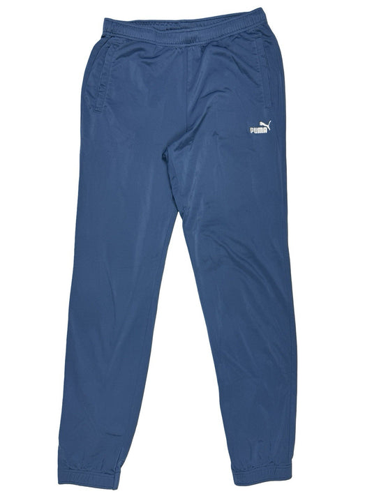 Puma Blue Polyester Activewear Tracksuit Bottoms Pant Trousers Medium