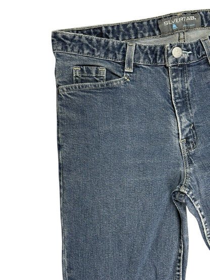Levi's Vintage Silver Tab Blue Denim Flared Jeans 30W 31L