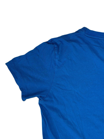 Adidas Blue Trefoil Print Top XS