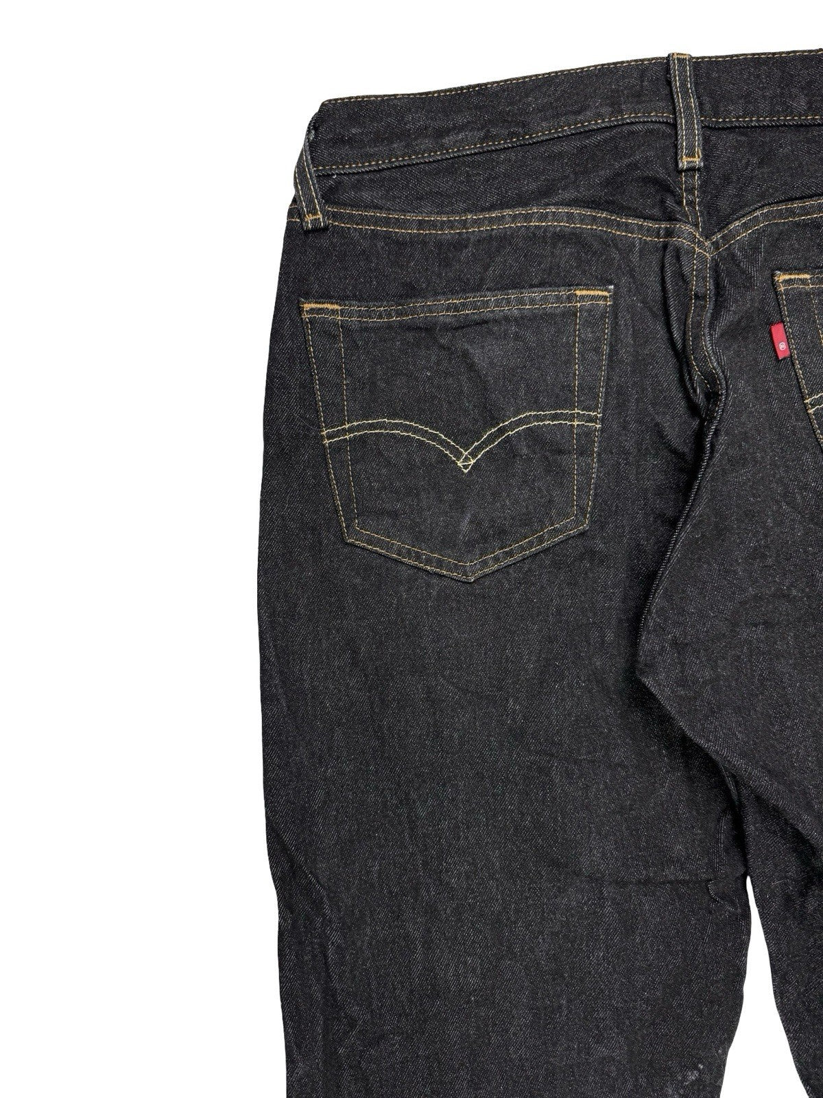 Levi's 501 Dark Blue Denim Grunge Jeans 36W 32L