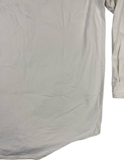 Levi's Vintage 90s White Button Cotton Western Shirt Size Small