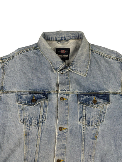 Faded Glory Retro Blue Denim Jacket 2XL