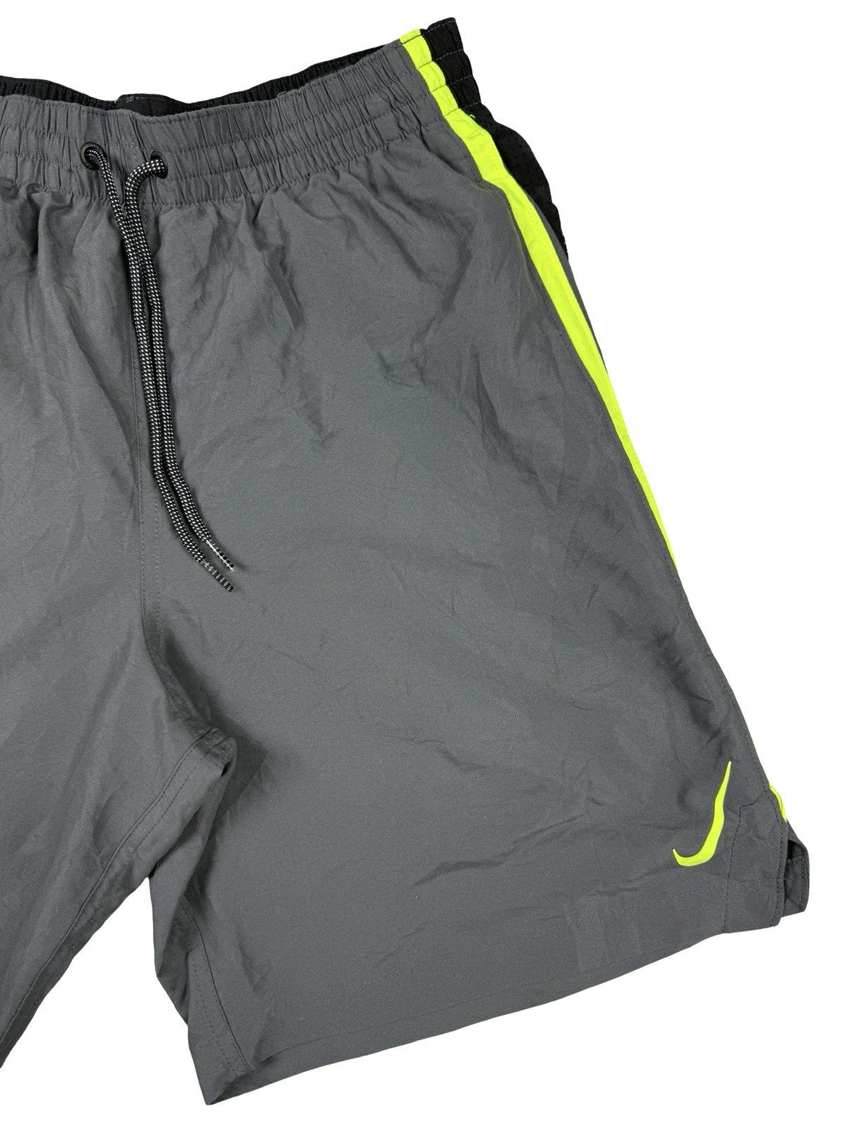 Nike Grey Mesh Web Lined Swim Trunk Shorts Medium