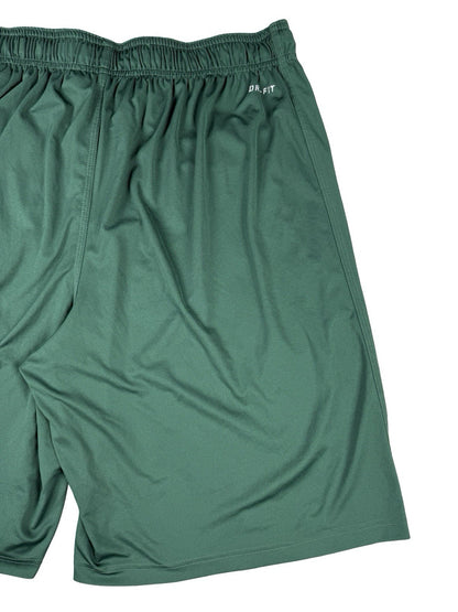 Nike Dri-FIT Green Polyester Basketball Sport Training Shorts XL
