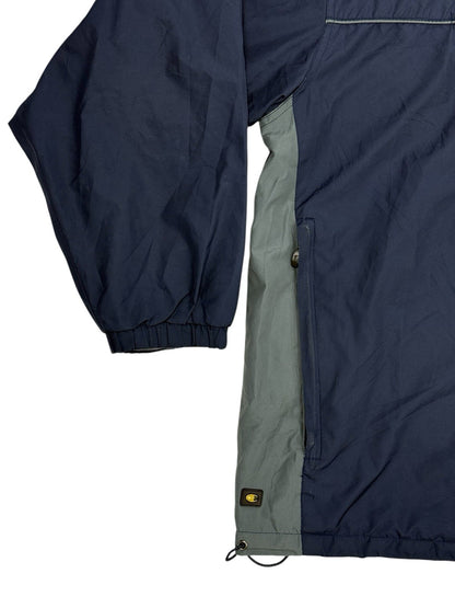 Champion Blue Retro Zip Polyester Jacket 2XL