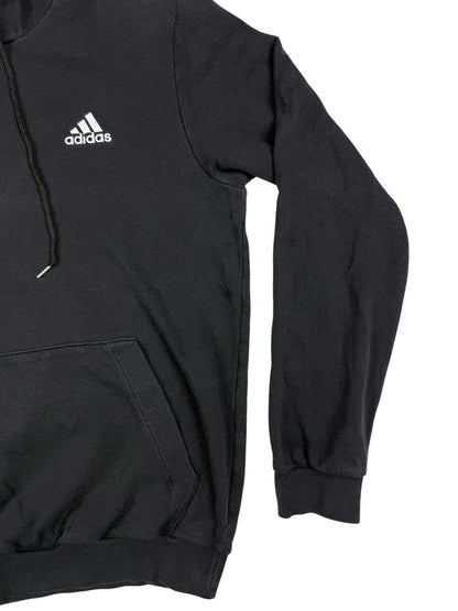 Adidas Black Embroidered Pullover Hoodie Medium