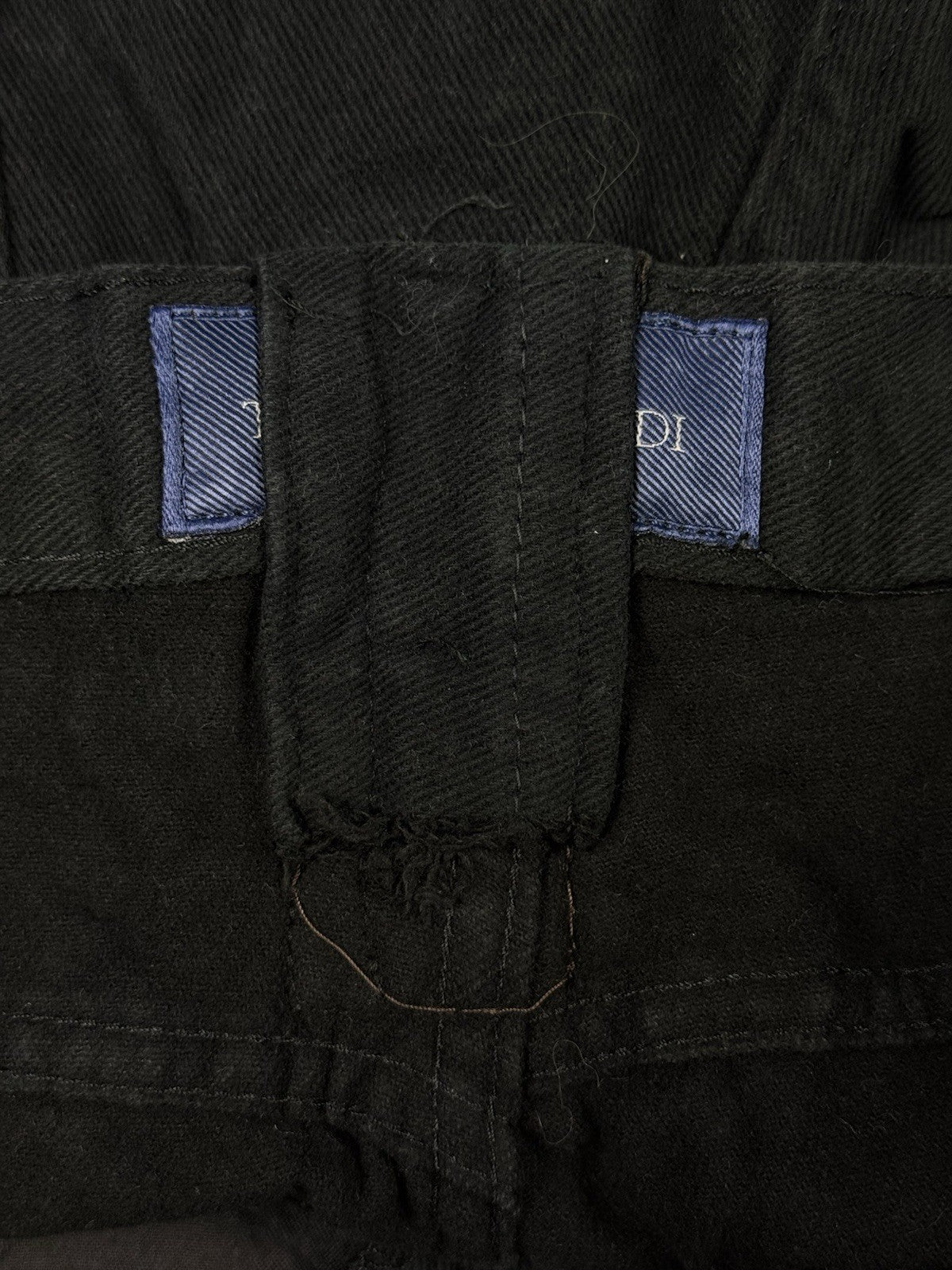Trussardi Jeans Black Corduroy Jeans 37W 27L