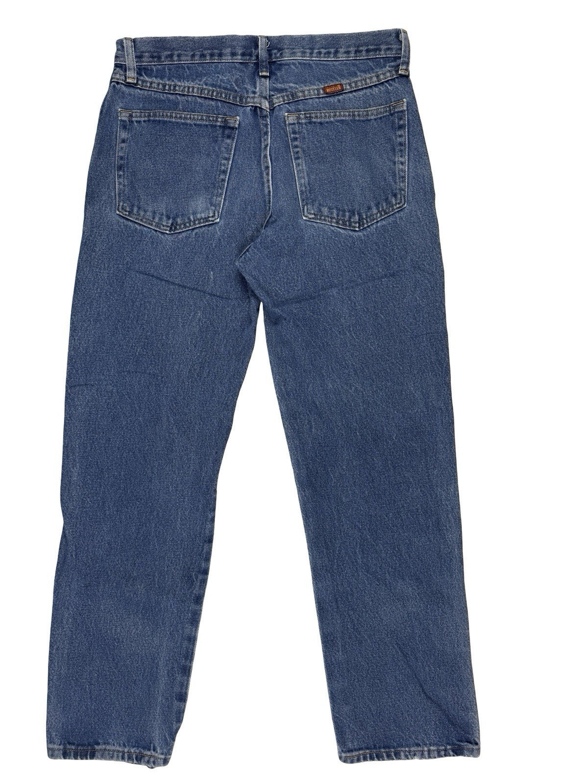 Rustler Wrangler Regular Fit Straight Leg Blue Denim Jeans 32W 30L