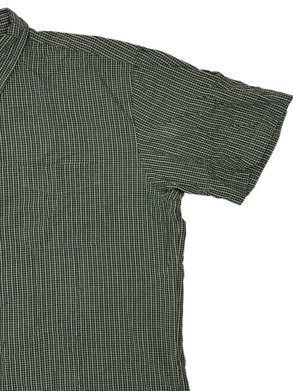 J Crew Green Check Cotton Collared Shirt XL