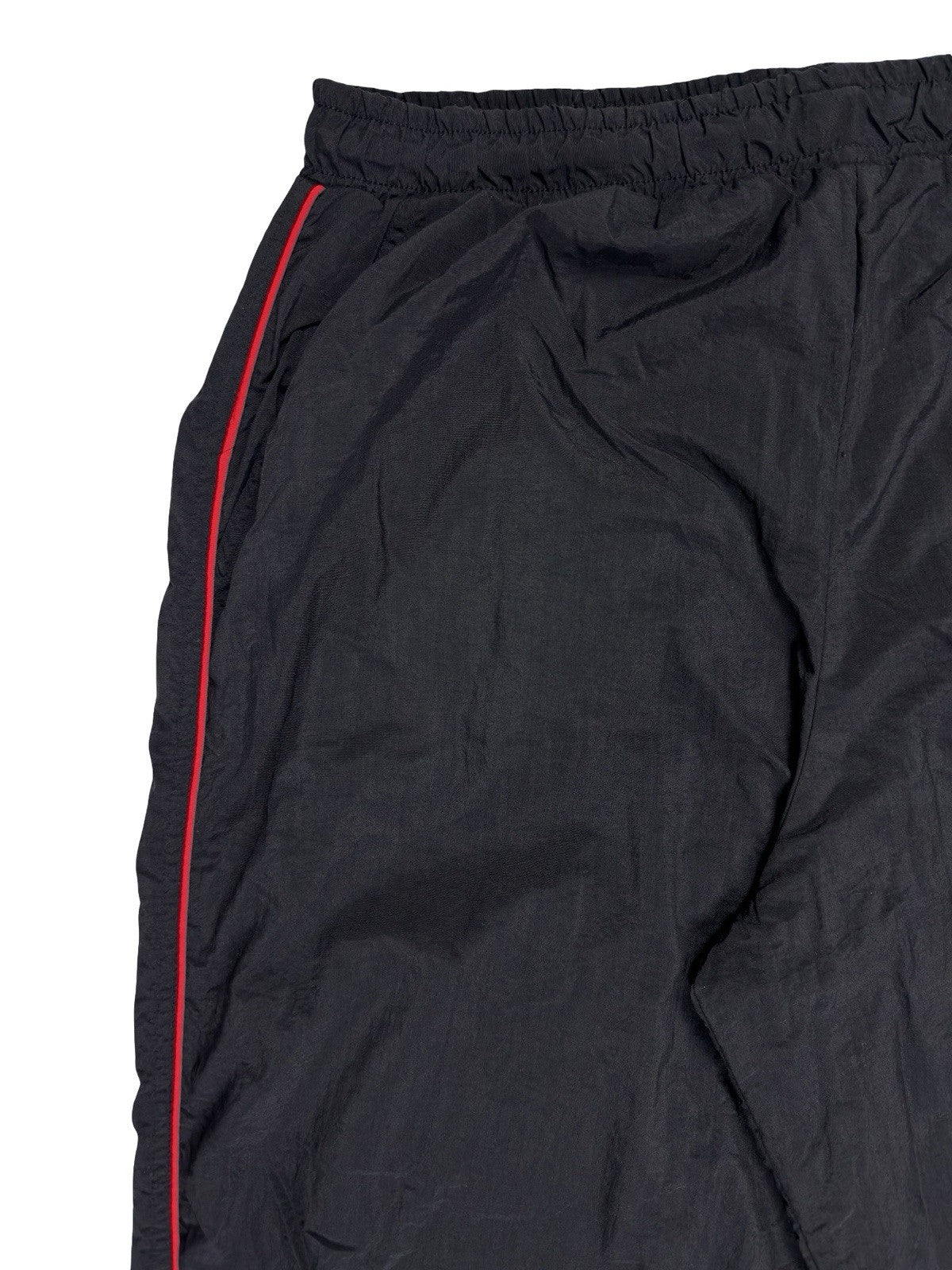 Fila Retro Black Lined Nylon Tracksuit Bottom Trousers XL