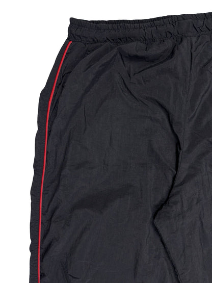 Fila Retro Black Lined Nylon Tracksuit Bottom Trousers XL