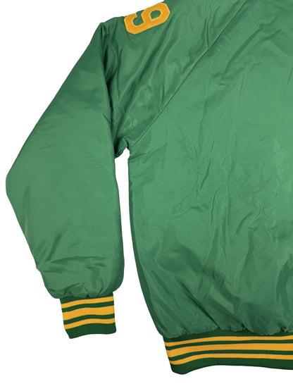Vintage Green Insulated MVP American Football Letterman Jacket Medium