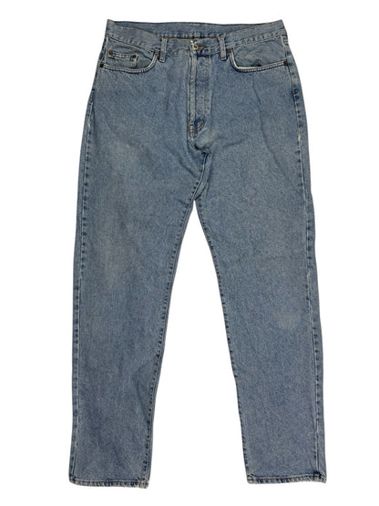 Schott NYC Vintage Blue Denim Jeans 36W 35L