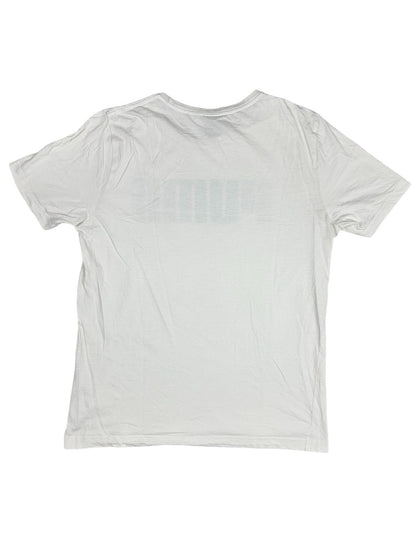 Puma Retro White Printed Top Medium