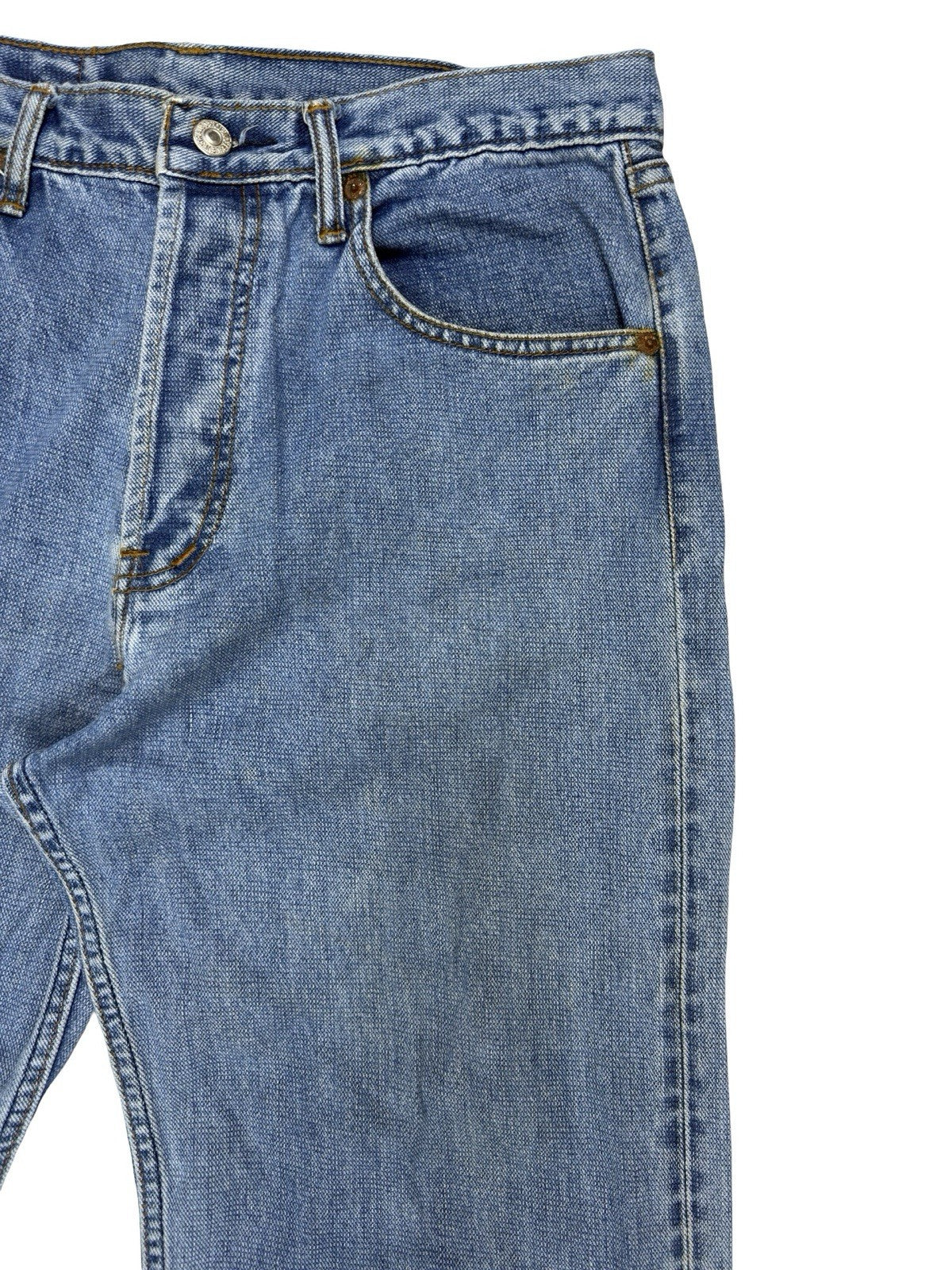 Levi's 501 Vintage Relaxed Fit Tapered Leg Blue Denim Jeans 34W 34L USA