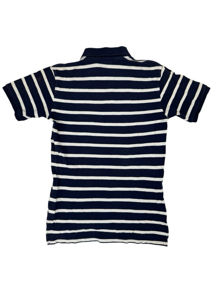 Polo Ralph Lauren Blue Striped Polo Top Size Large (16/18)