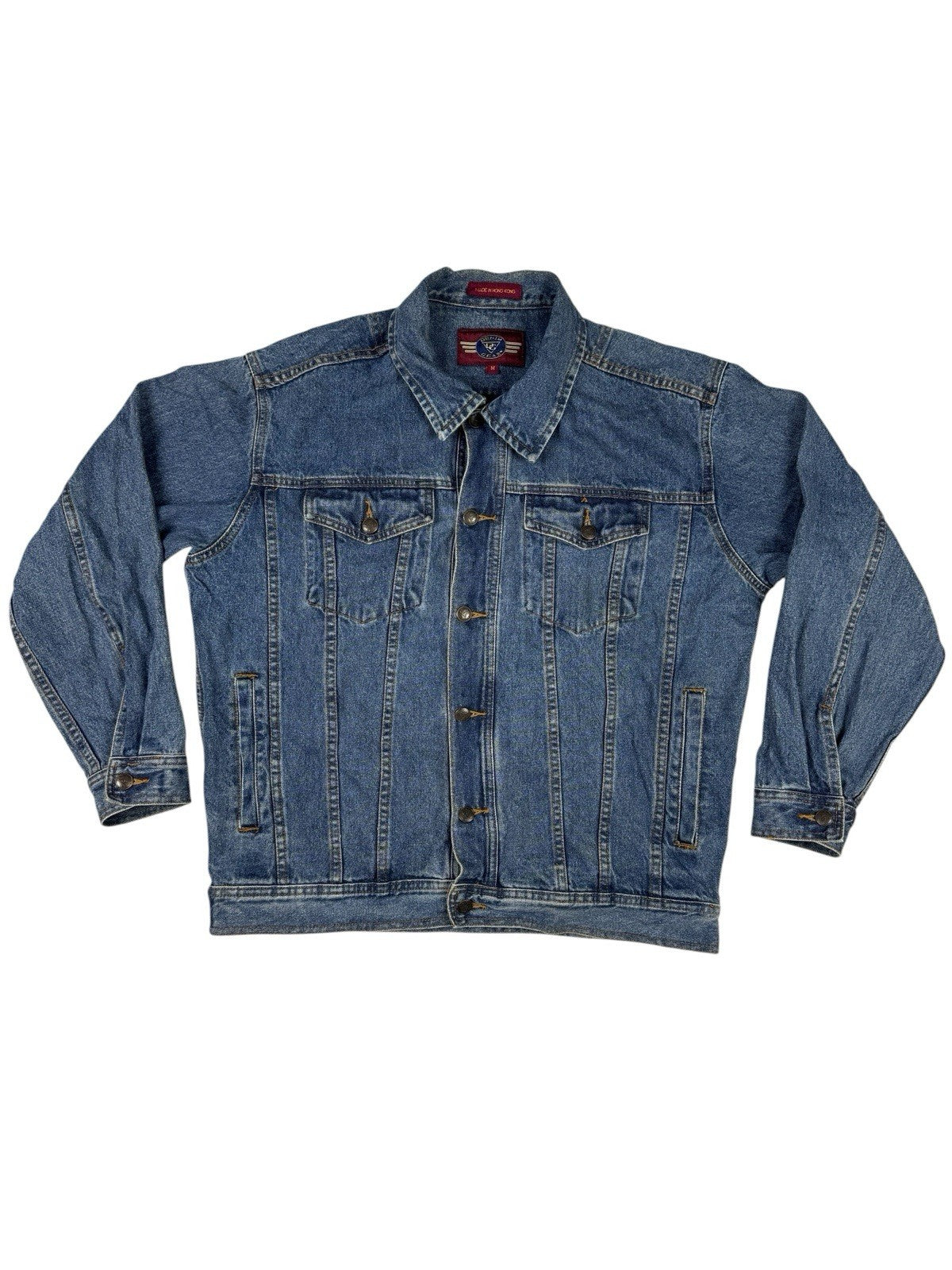 Denim Gear Retro Midwash Blue Cotton Jacket Medium