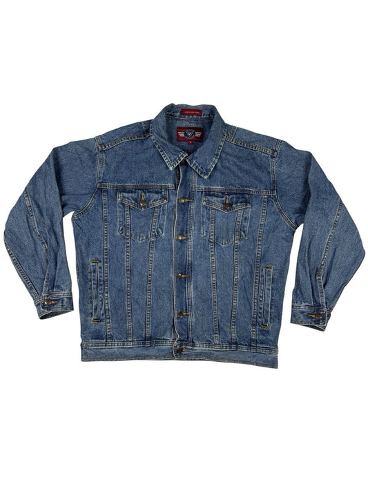 Denim Gear Retro Midwash Blue Cotton Jacket Medium