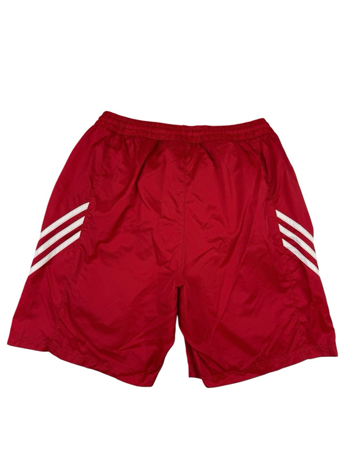 Adidas Red Y2K 00's Lined Nylon Sport Swim Shorts Small