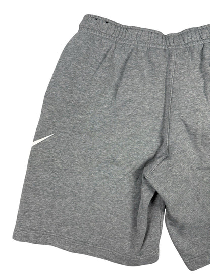 Nike Grey Big Tick Cotton Blend Lounge Jogger Sweat Shorts Large
