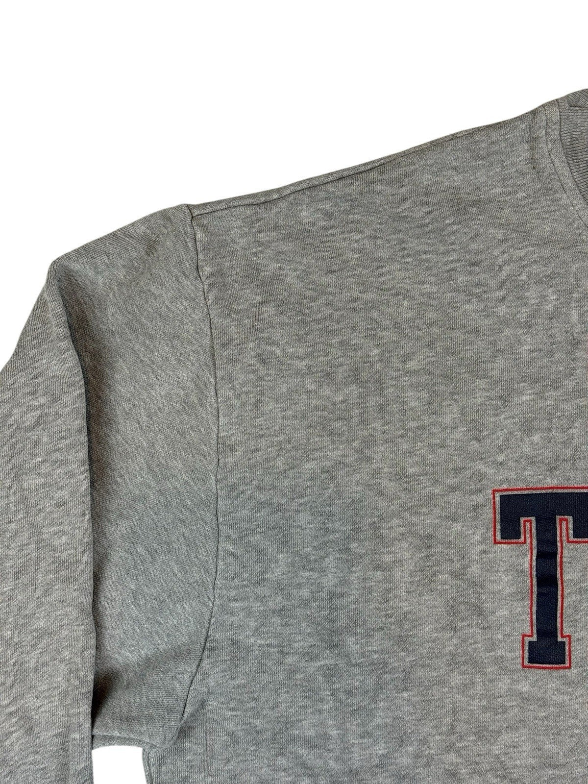 Tommy Jeans Grey Retro Printed Jumper Large