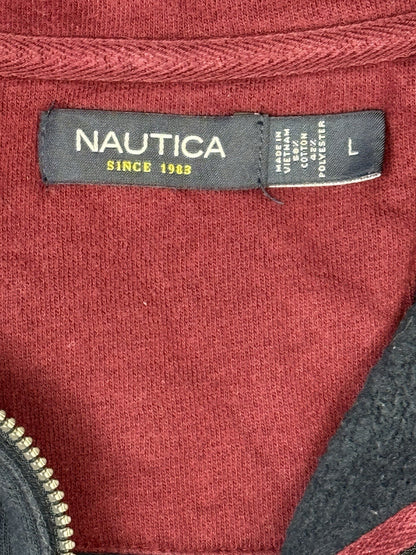 Nautica Retro Blue 1/4 Zip Jumper Large