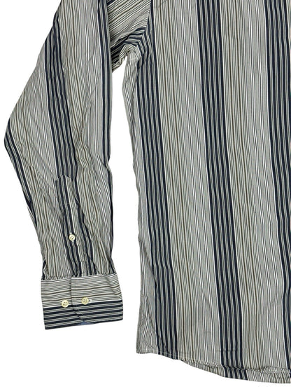Lacoste Retro Blue Striped Shirt Large