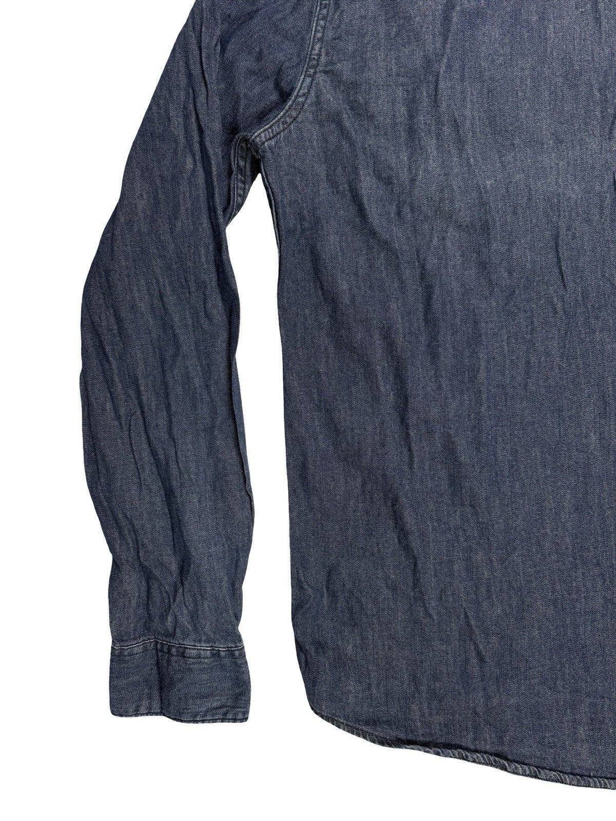 Levi's Blue Pearl Snap Western Denim Shirt Large