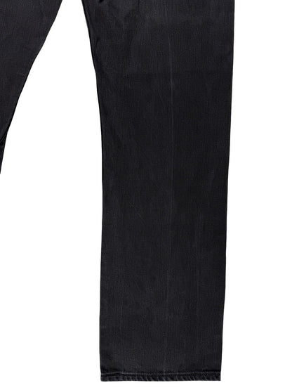 Levi's 501 Black Denim Straight Leg Jeans 38W 32L
