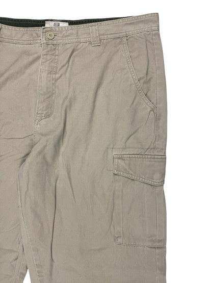 Faded Glory Beige Tapered Fit Cargo Trousers 38W 30L