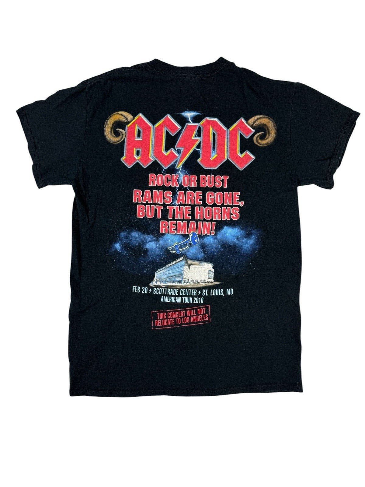 AC/DC Black Rock or Bust St Louis American Tour Top Small