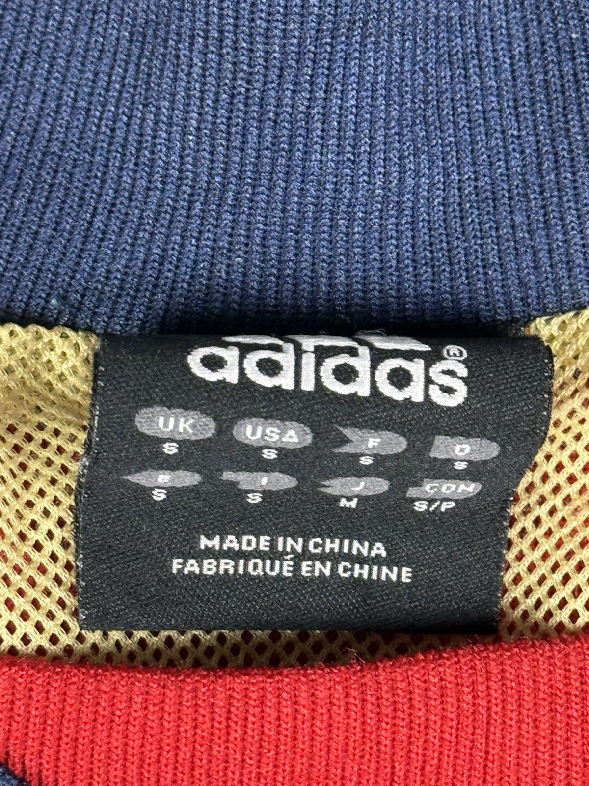 Adidas Blue Vintage Japanese Line Pull Over Track Top Small